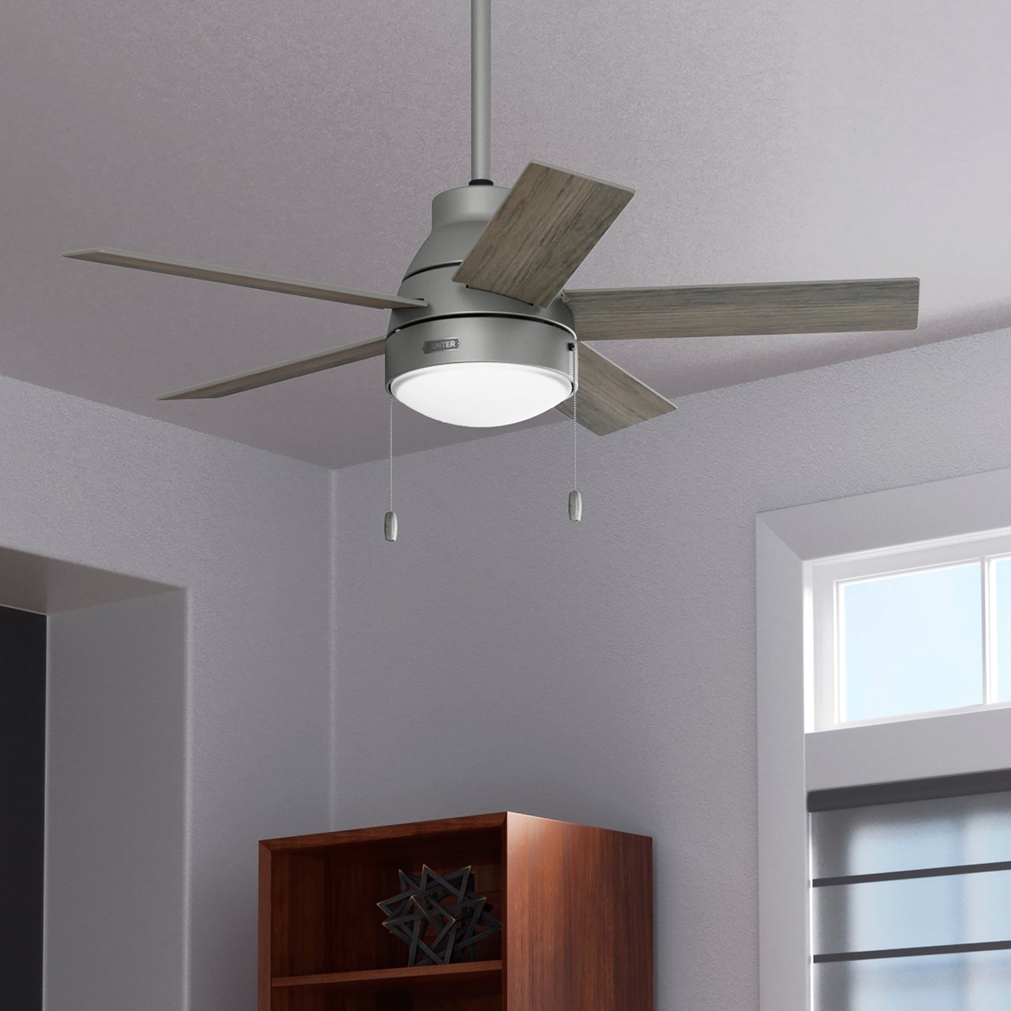 Ventilador de Techo Elliston con Luz LED 44 Pulgadas