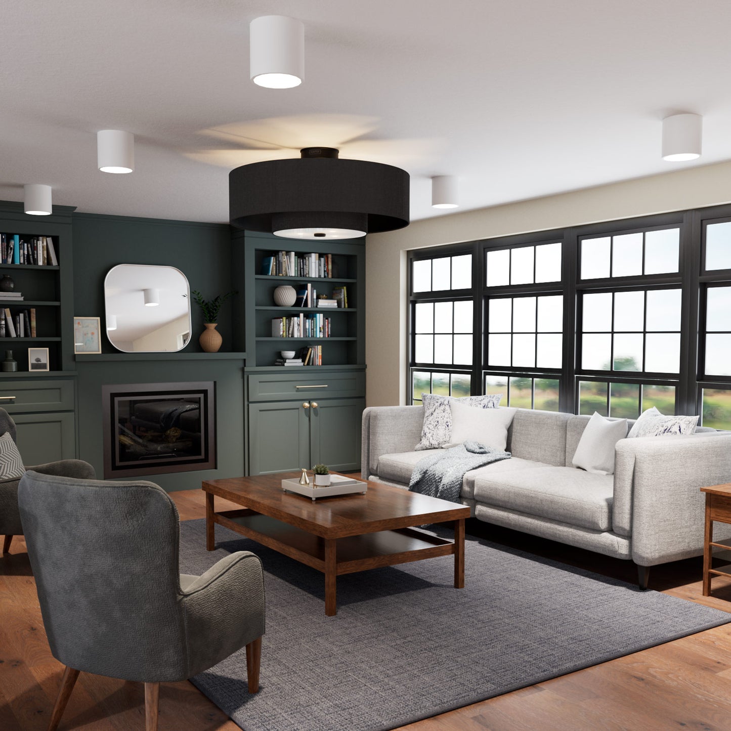 Lámpara-Ventilador Brookside FANDELIER 30 pulgadas