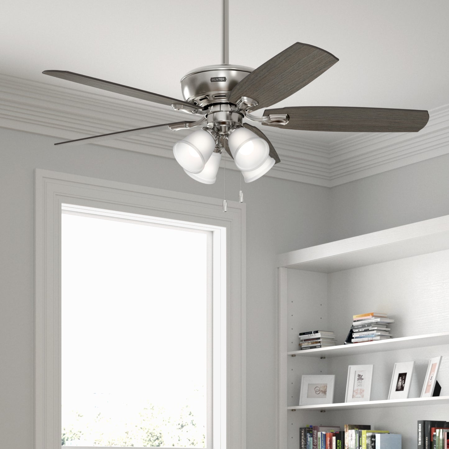 Ventilador de Techo Amberlin con 4 Luces LED 52 pulgadas