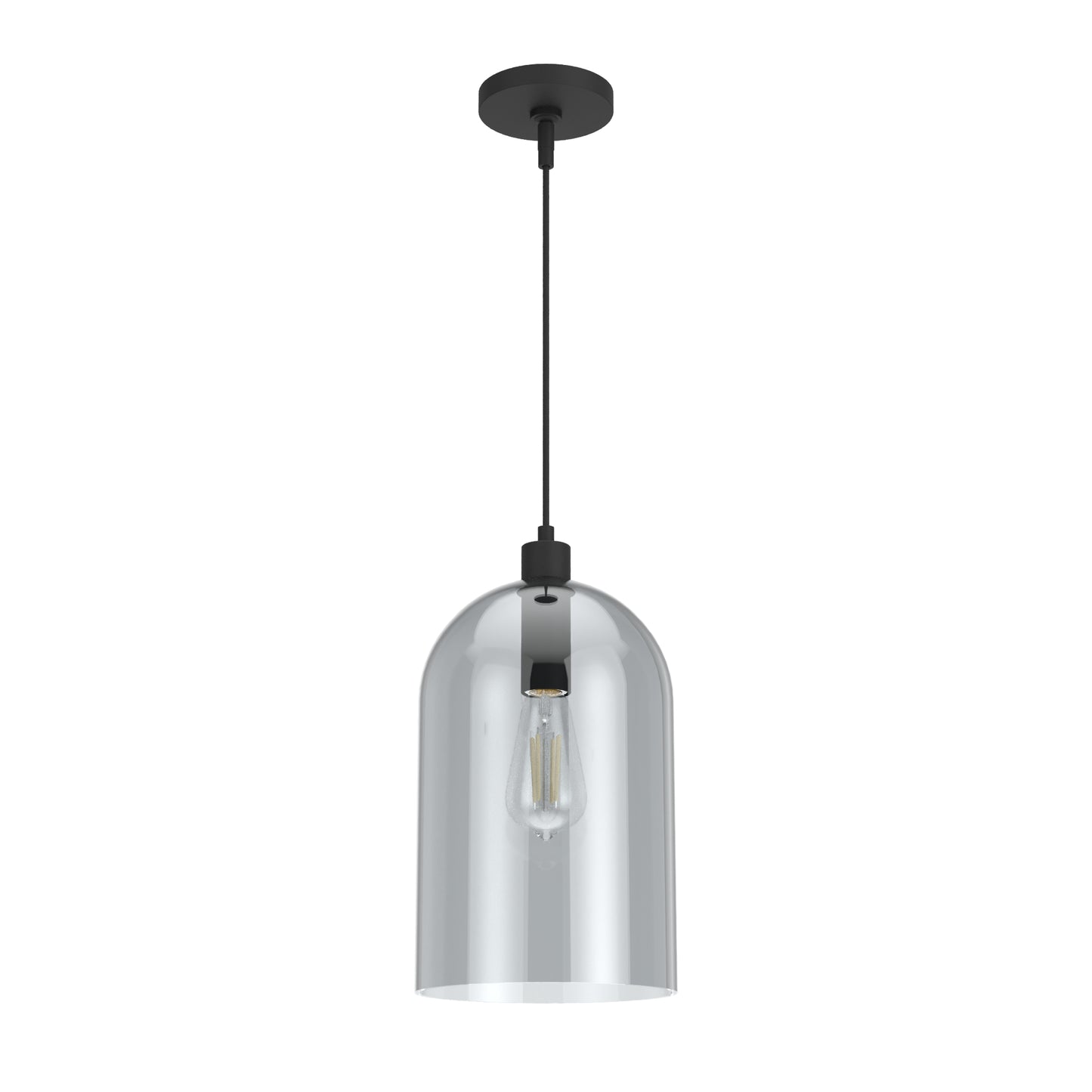 Colgante Lochemeade de Vidrio Ahumado 1 Luz