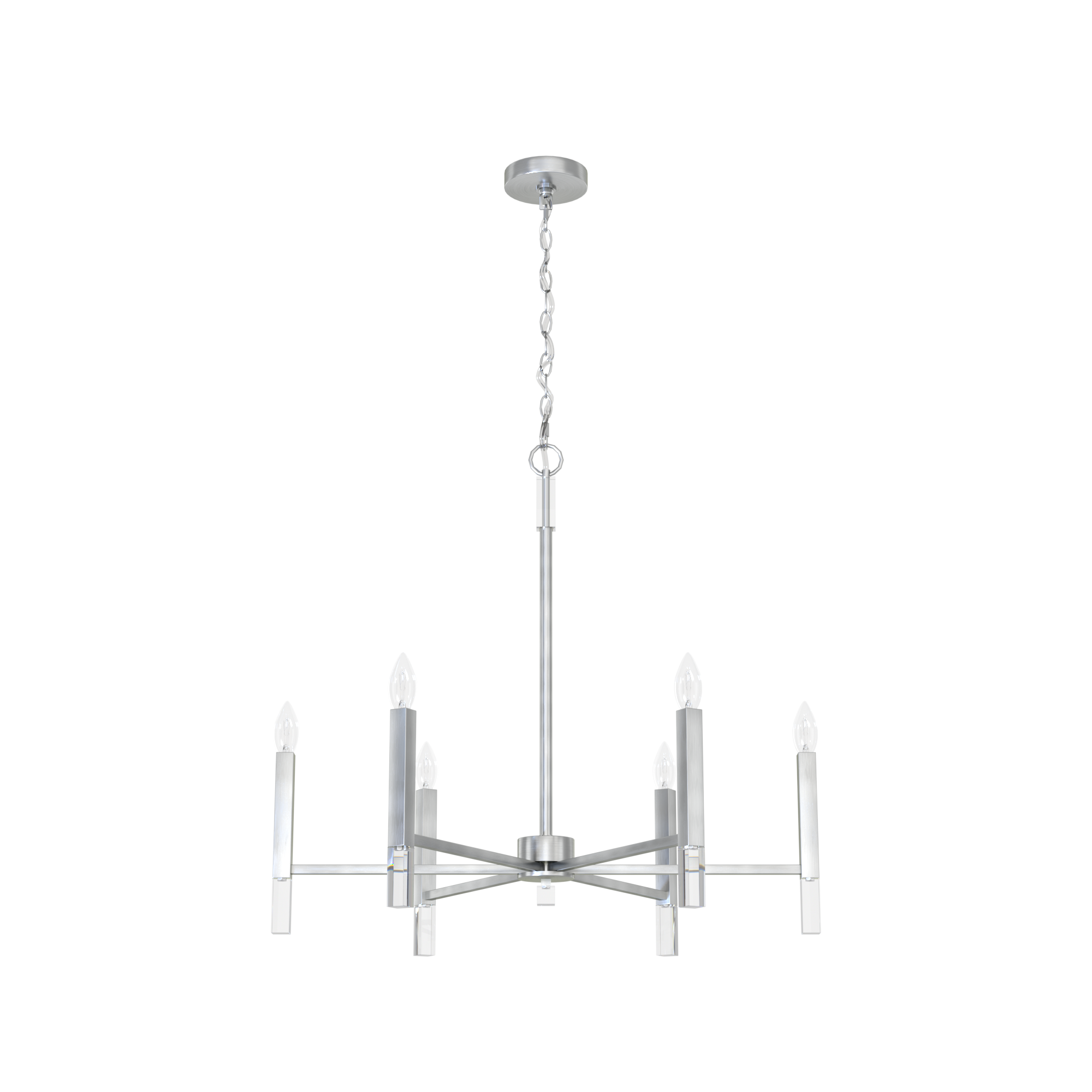 Candelabro Sunjai 6 luces 30 pulgadas