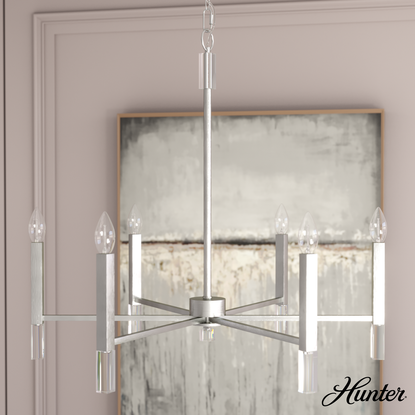 Candelabro Sunjai 6 luces 30 pulgadas