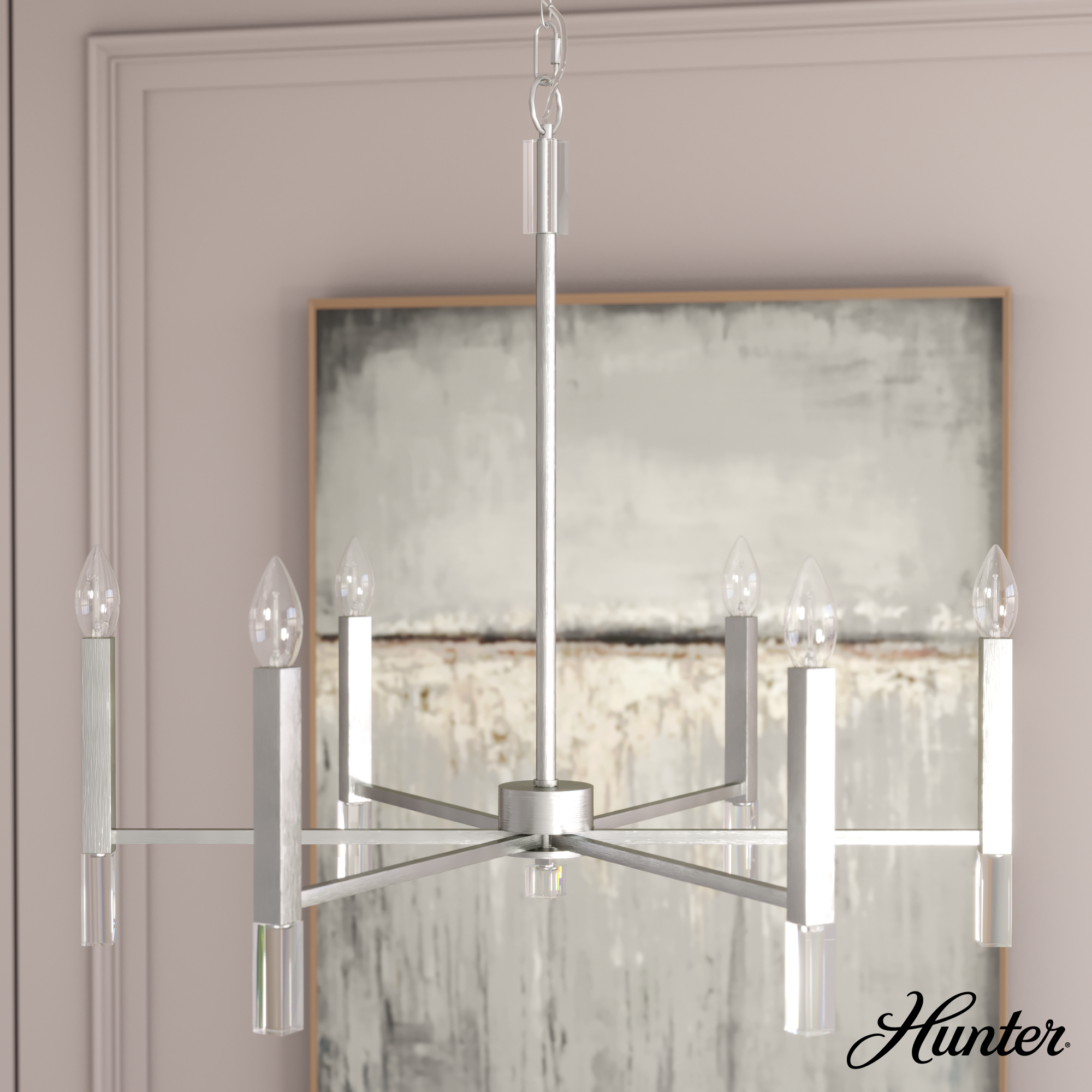 Candelabro Sunjai 6 luces 30 pulgadas