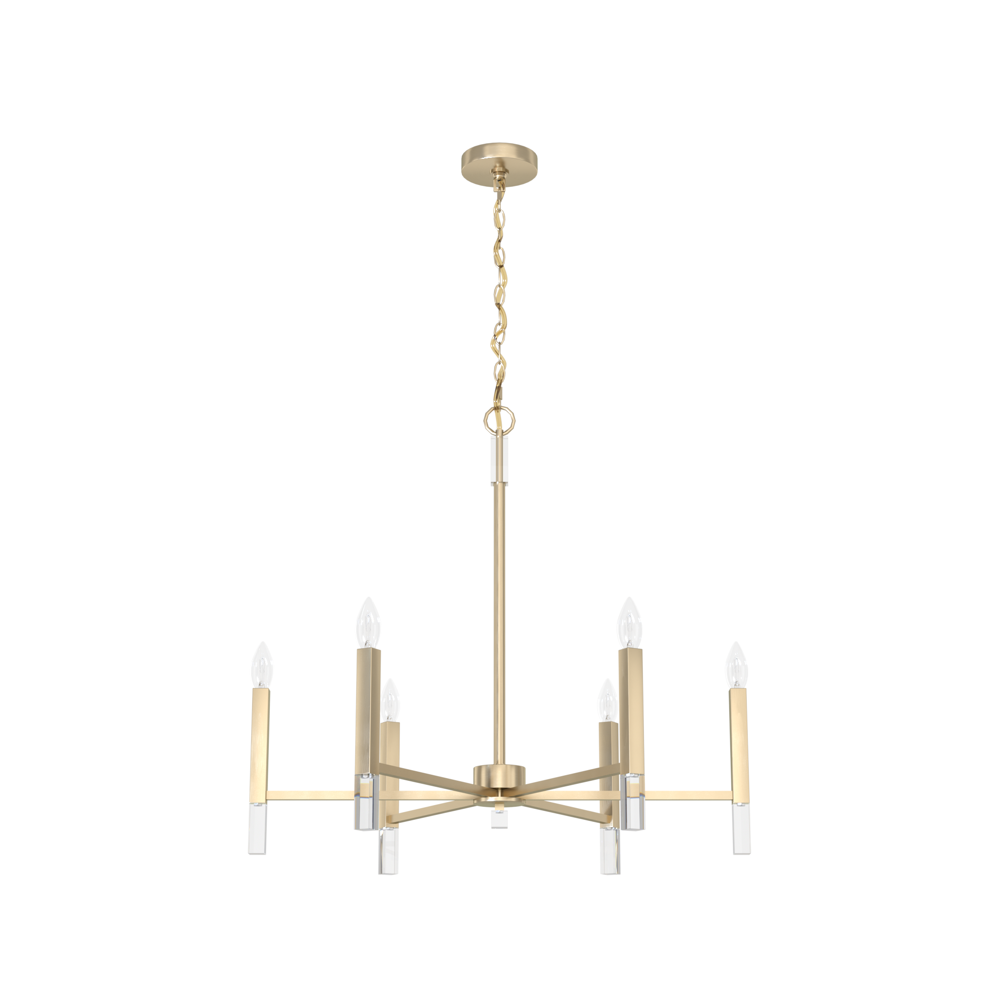 Candelabro Sunjai 6 luces 30 pulgadas