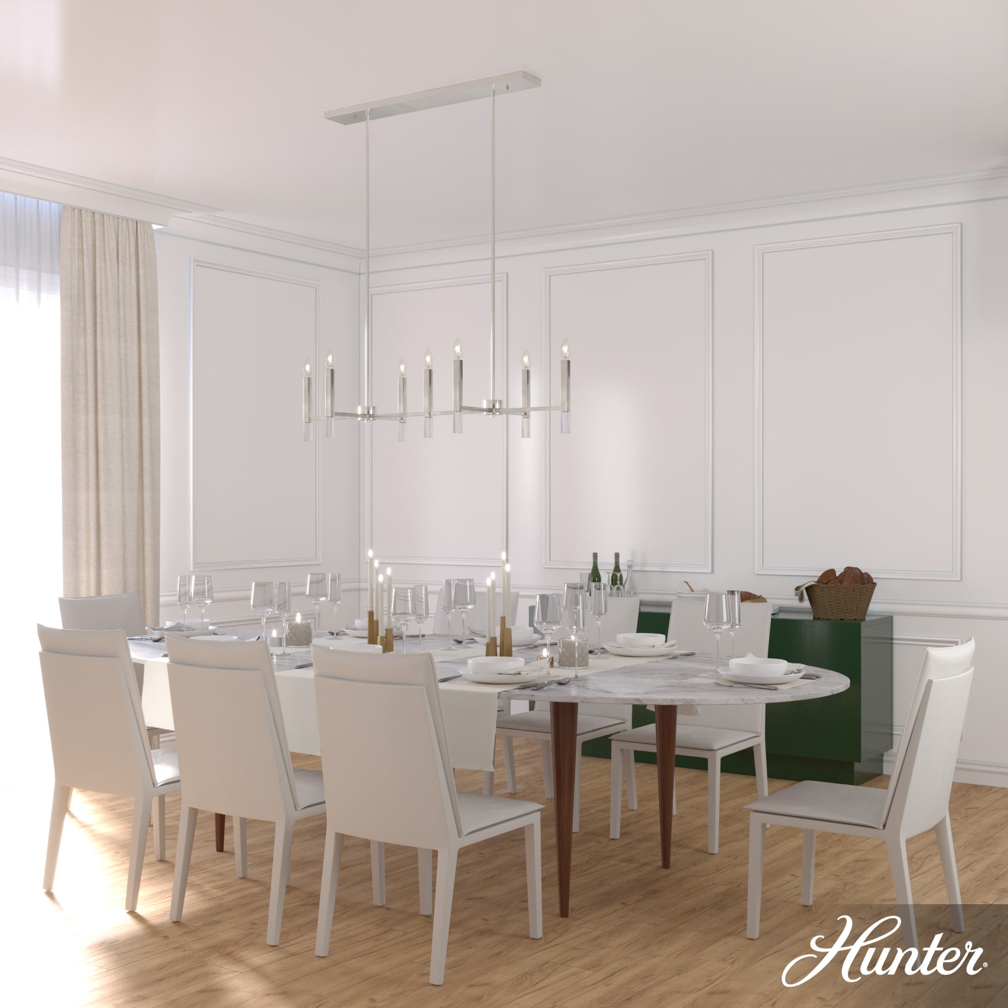 Candelabro Sunjai Linear de 7 Luces