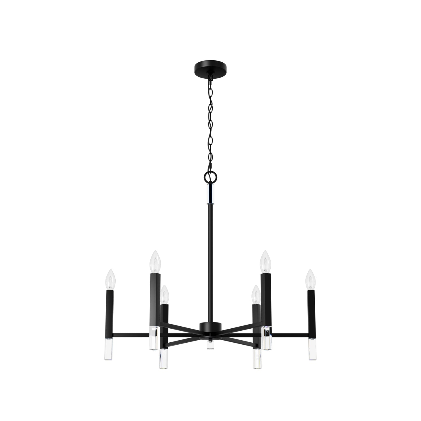 Candelabro Sunjai 6 luces 30 pulgadas