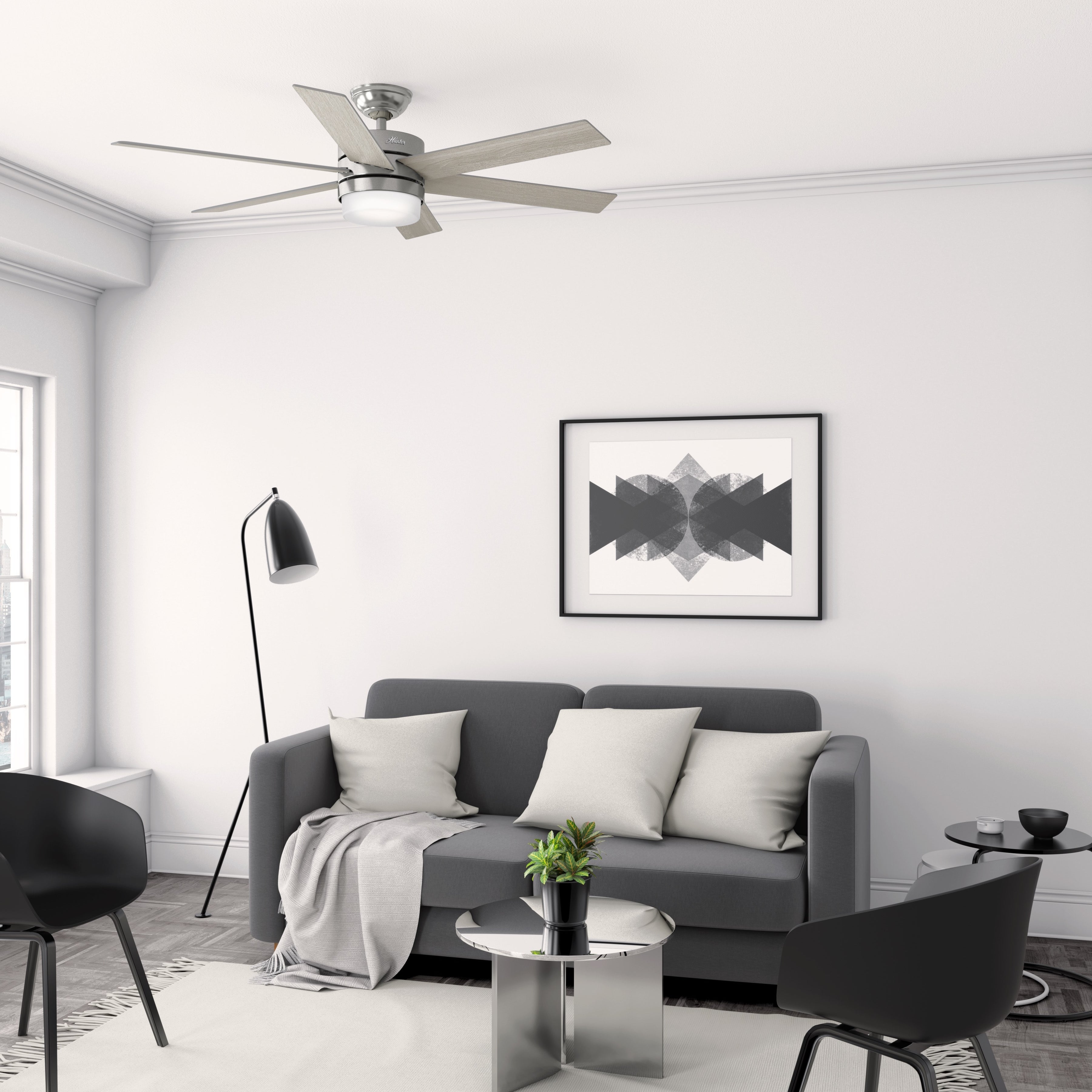 Ventilador de Techo Kempton con Luz 54 Pulgadas