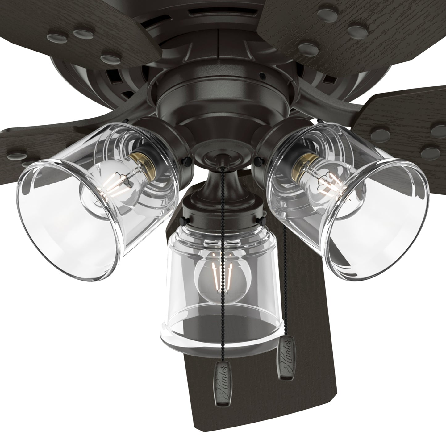 Ventilador de Techo River Ridge Exterior con Luz LED 52 Pulgadas