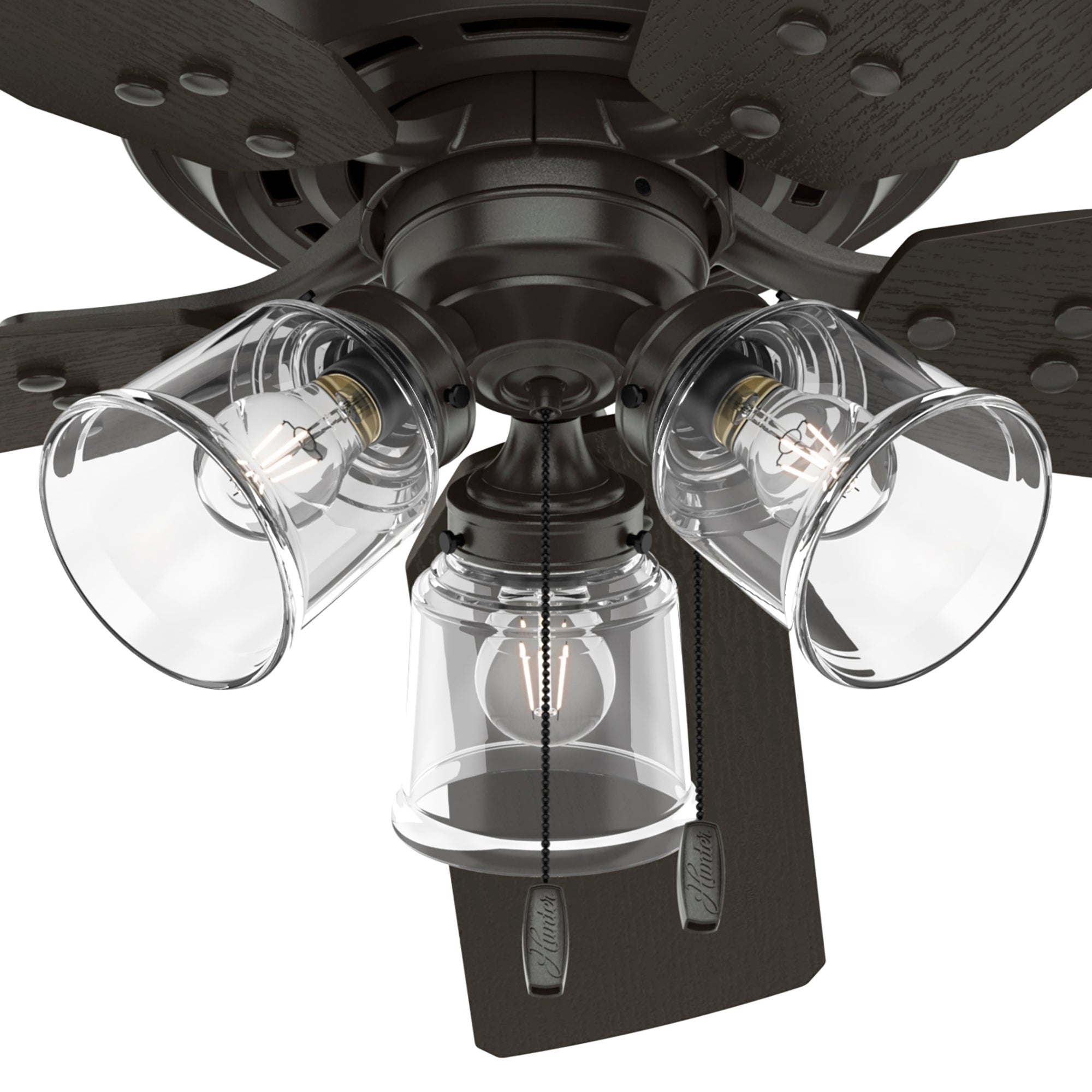 Ventilador de Techo River Ridge Exterior con Luz LED 52 Pulgadas