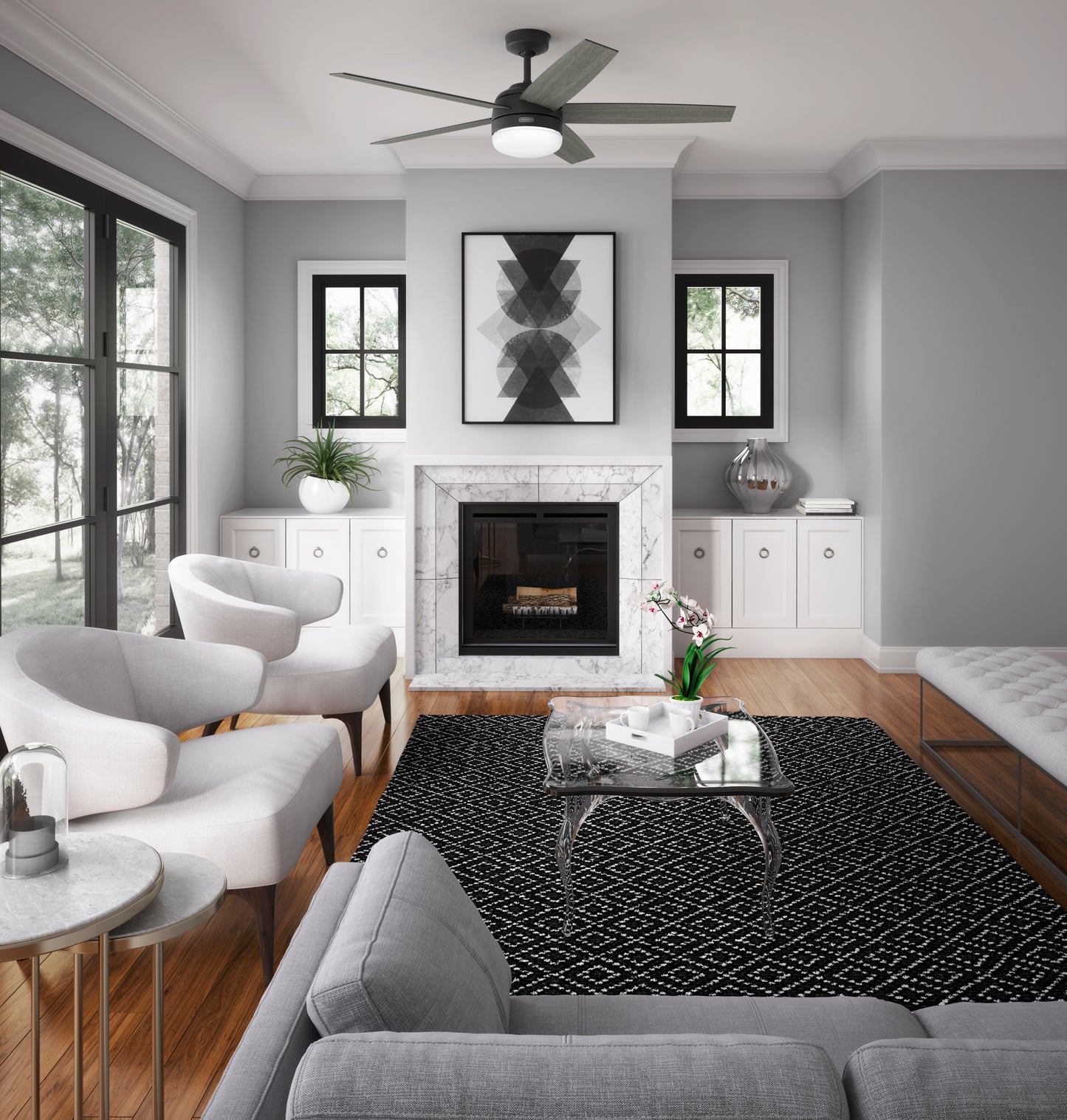 Ventilador de Techo Orchestra con Luz LED 60 pulgadas