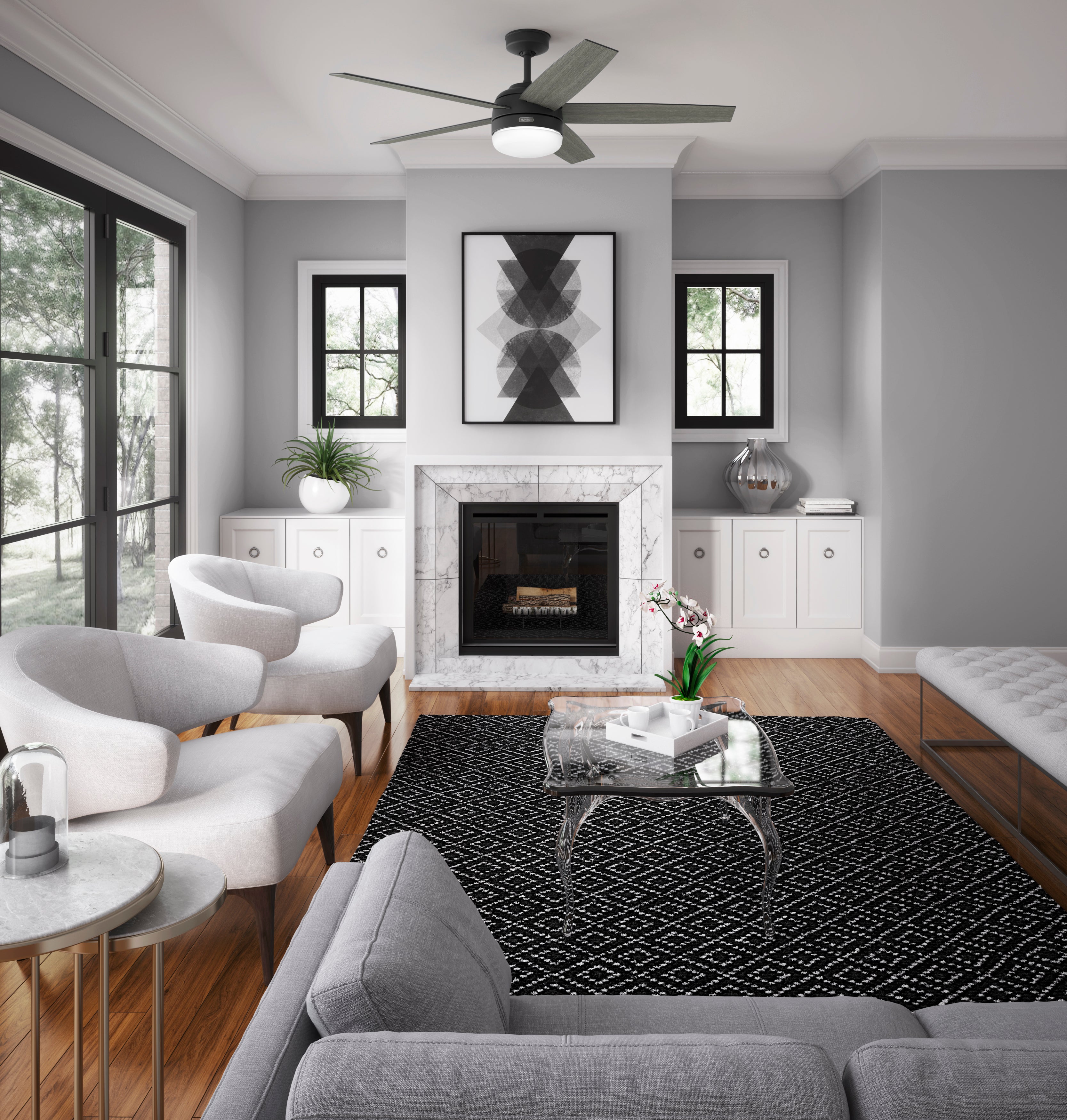 Ventilador de Techo Orchestra con Luz LED 60 pulgadas