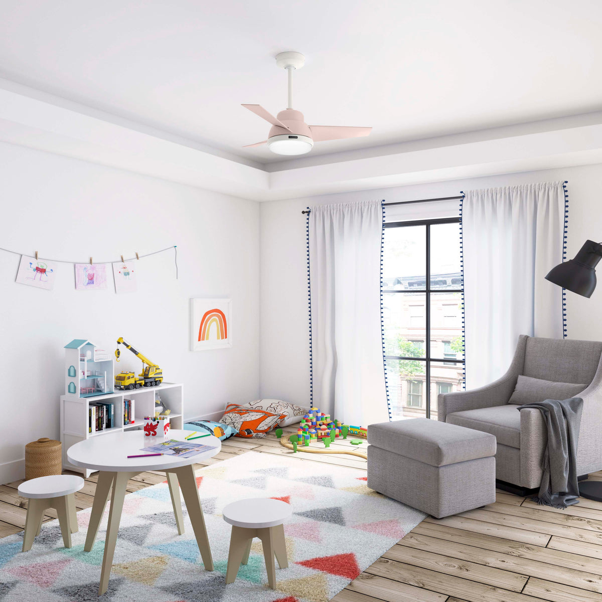 Ventilador de Techo Valda con Luz LED 36 Pulgadas
