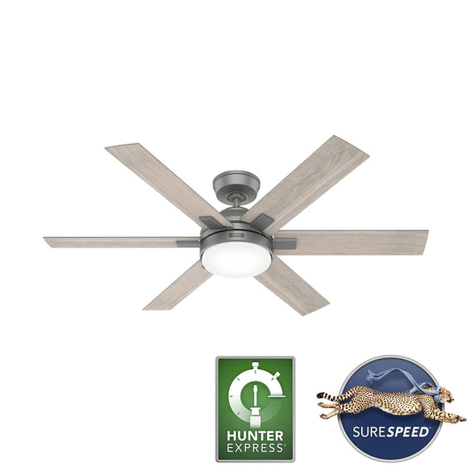 Ventilador de Techo Georgetown con Luz 52 Pulgadas