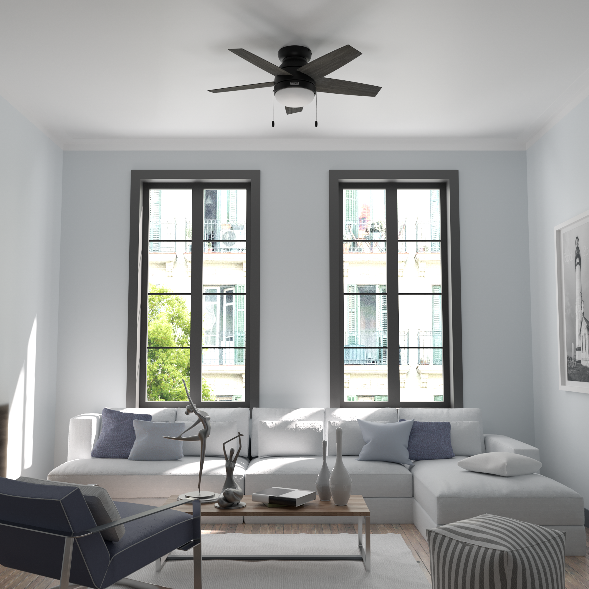 Ventilador de Techo Alexander con Luz 44 pulgadas