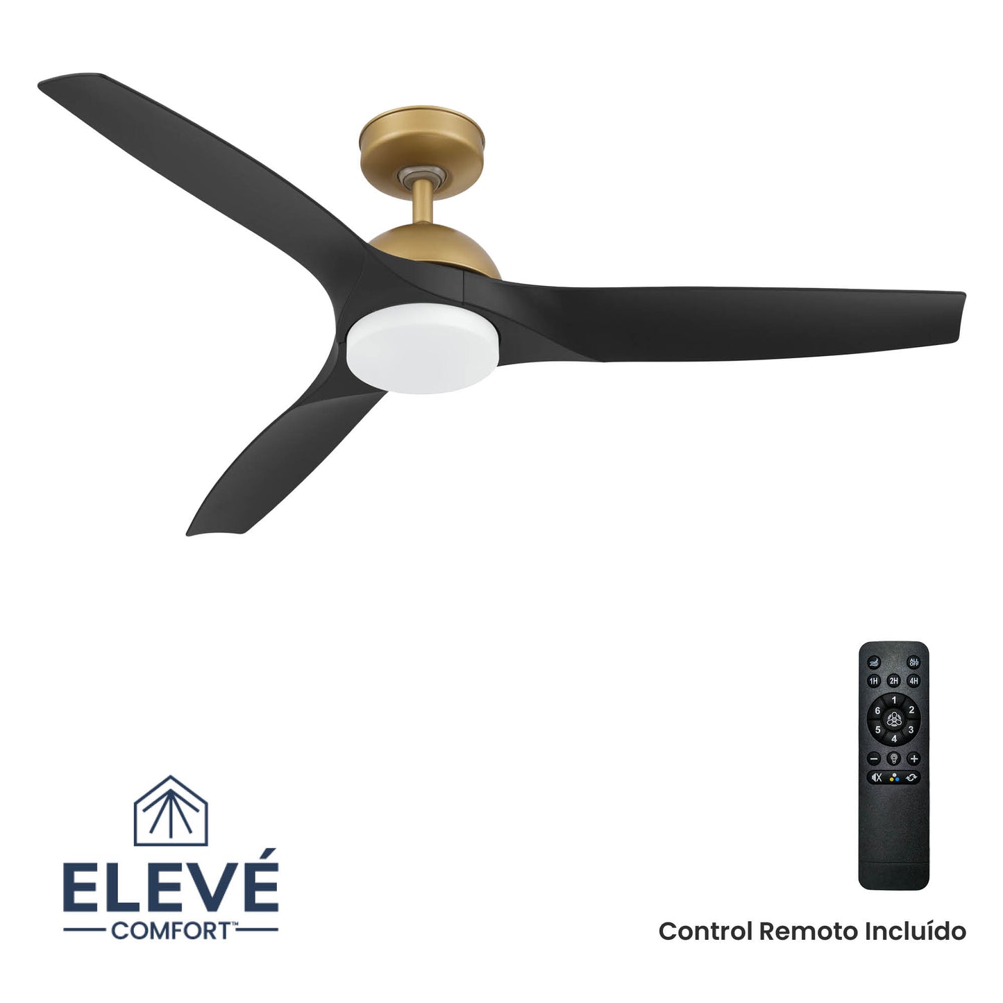Ventilador de Techo Elevé Comfort M3 3 Aspas 52 Pulgadas