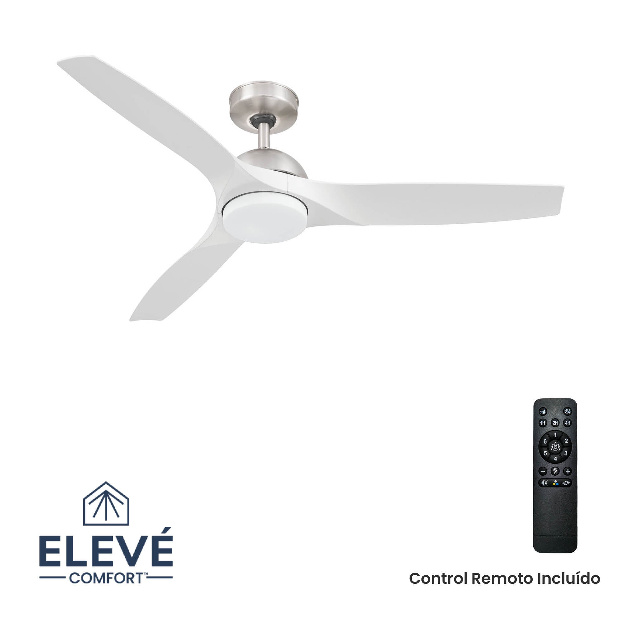 Ventilador de Techo Elevé Comfort M3 3 Aspas 52 Pulgadas