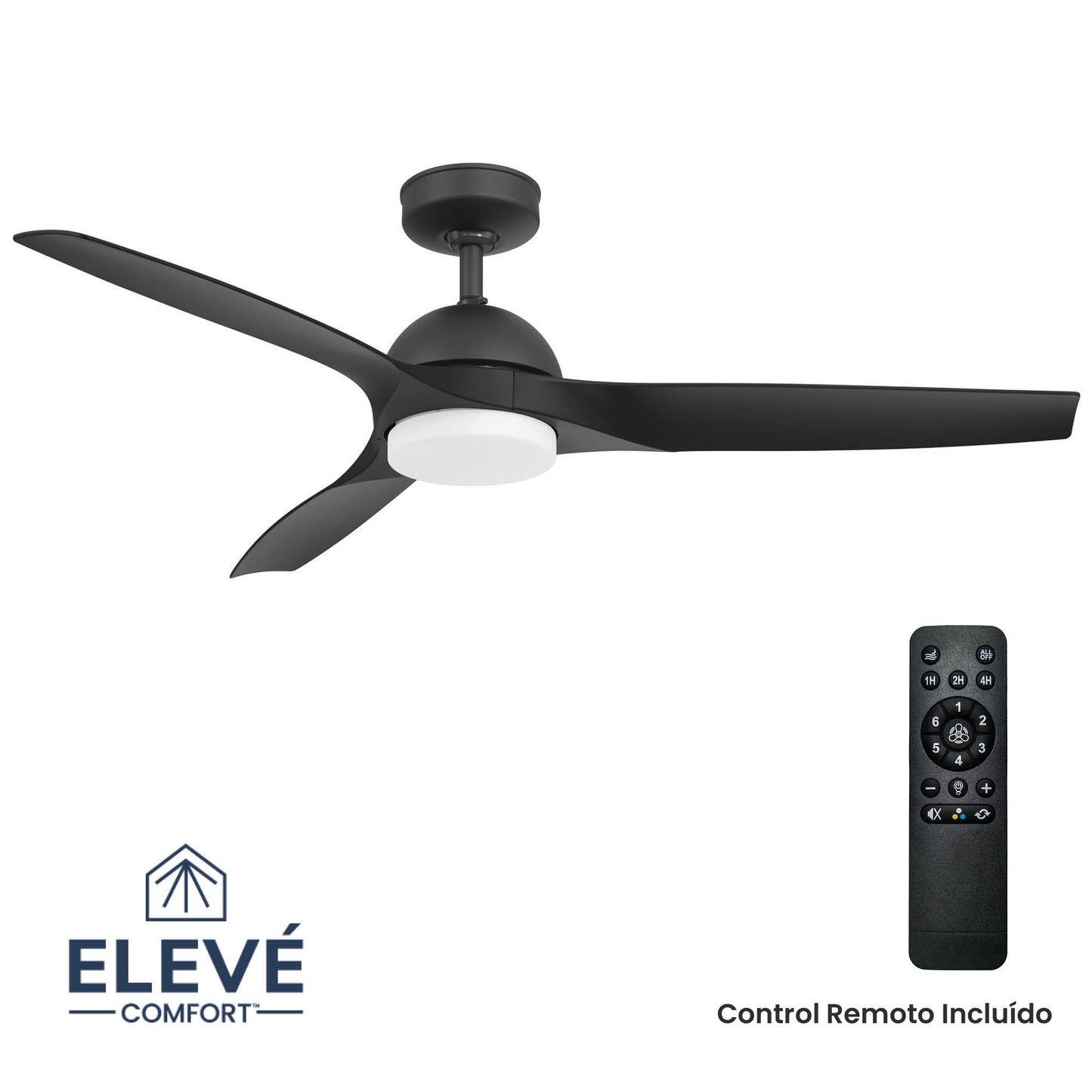 Ventilador de Techo Elevé Comfort M3 3 Aspas 52 Pulgadas