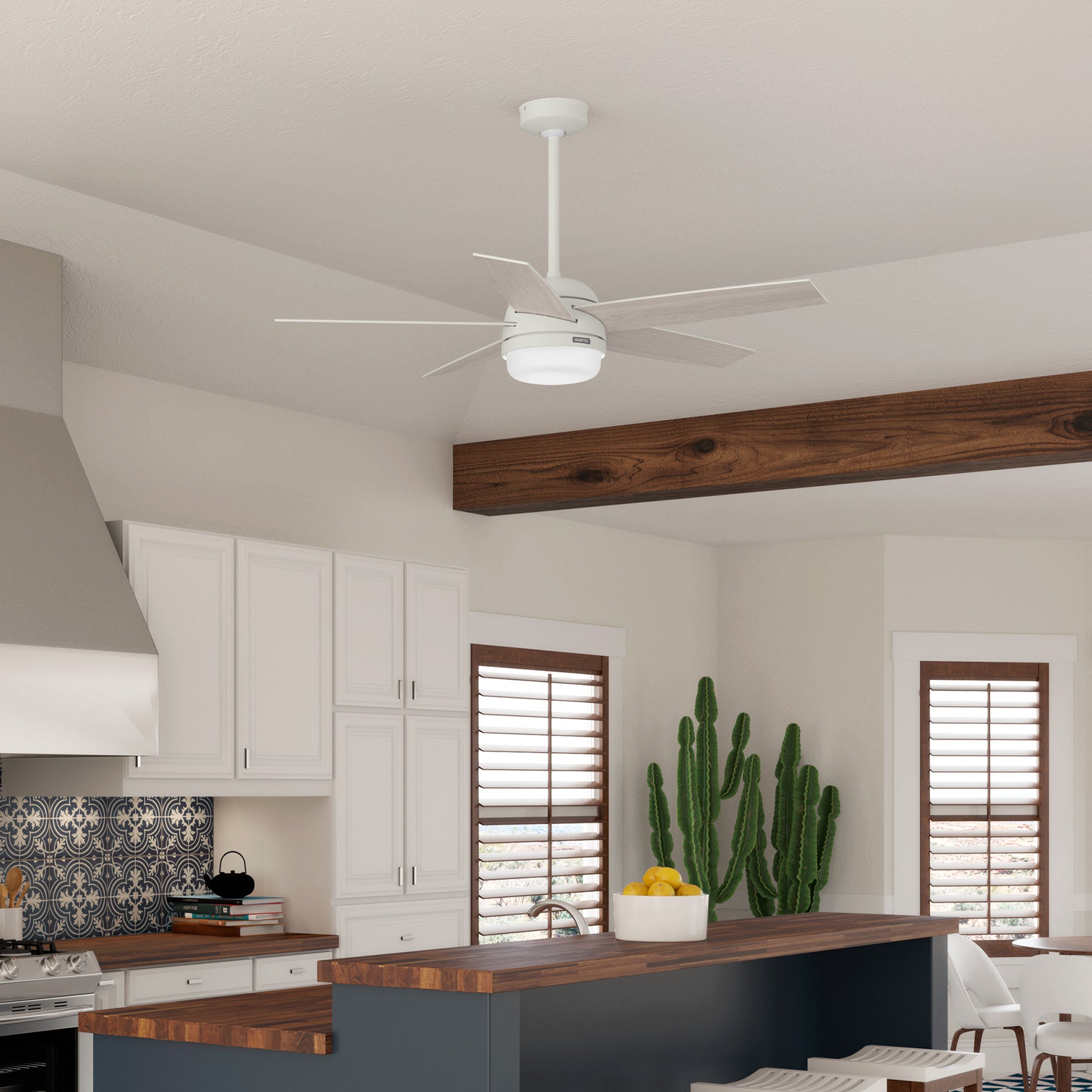 Ventilador de Techo Asheville con Luz LED 52 Pulgadas