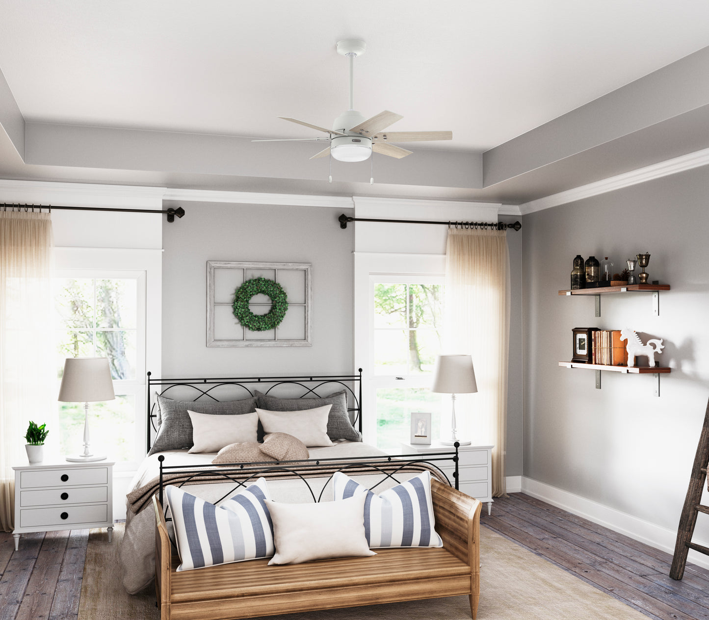 Ventilador de Techo Spokane con Luz LED 44 pulgadas
