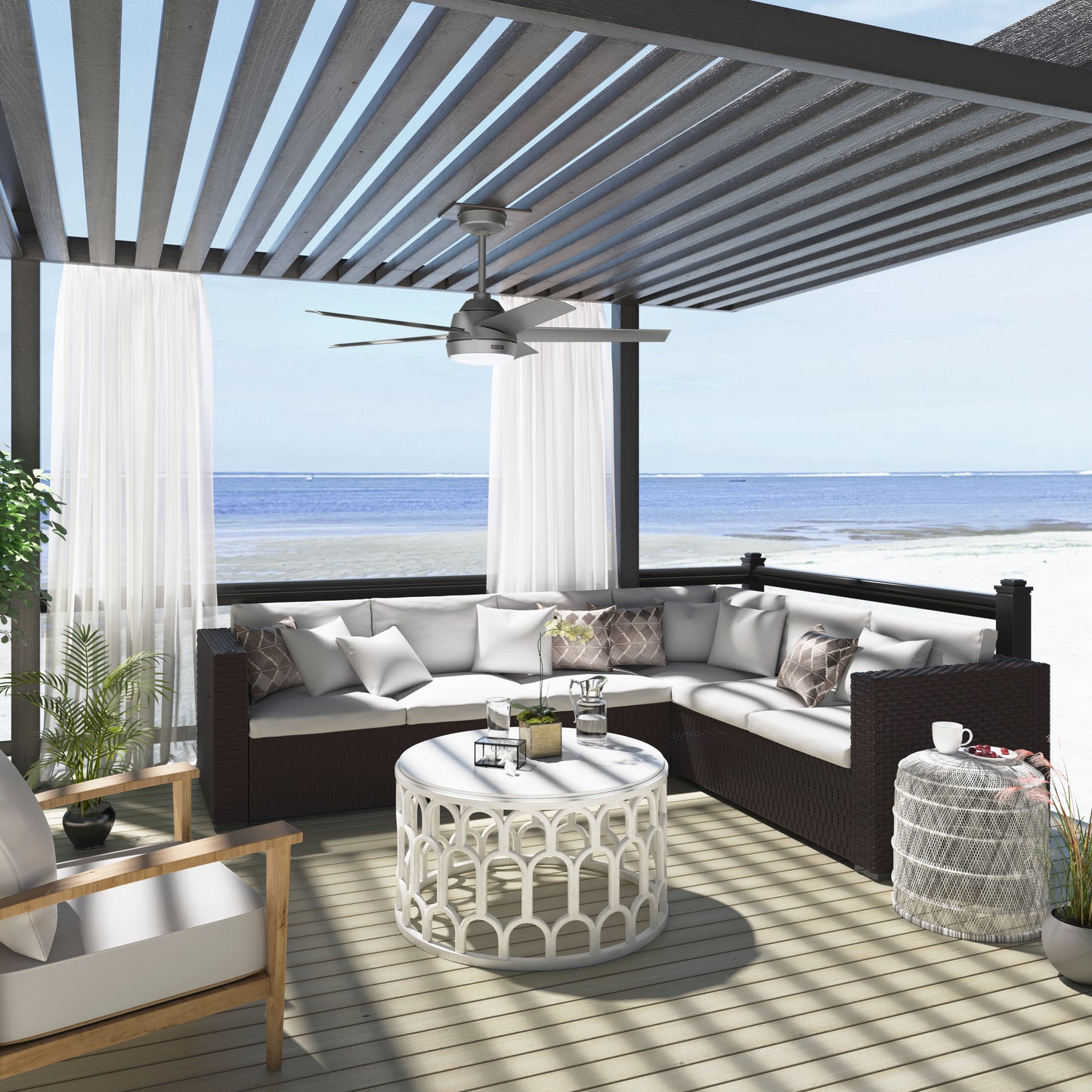 Ventilador de Techo Skyflow Exterior con Luz 52 pulgadas