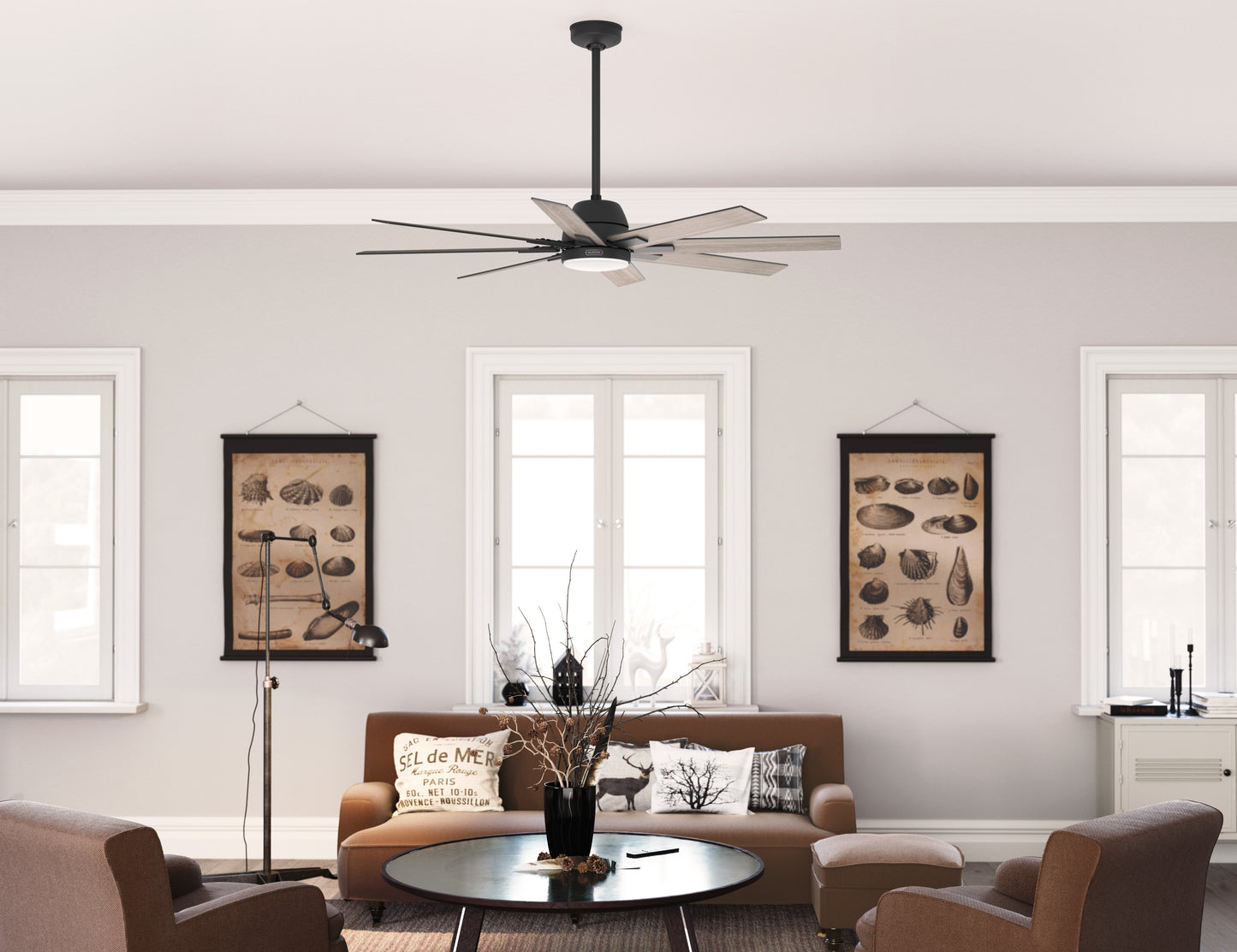 Ventilador de Techo Windsail para Exterior con Luz LED 60 pulgadas