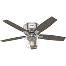 Bennett 52-Inch Low Profile Ceiling Fan with Light
