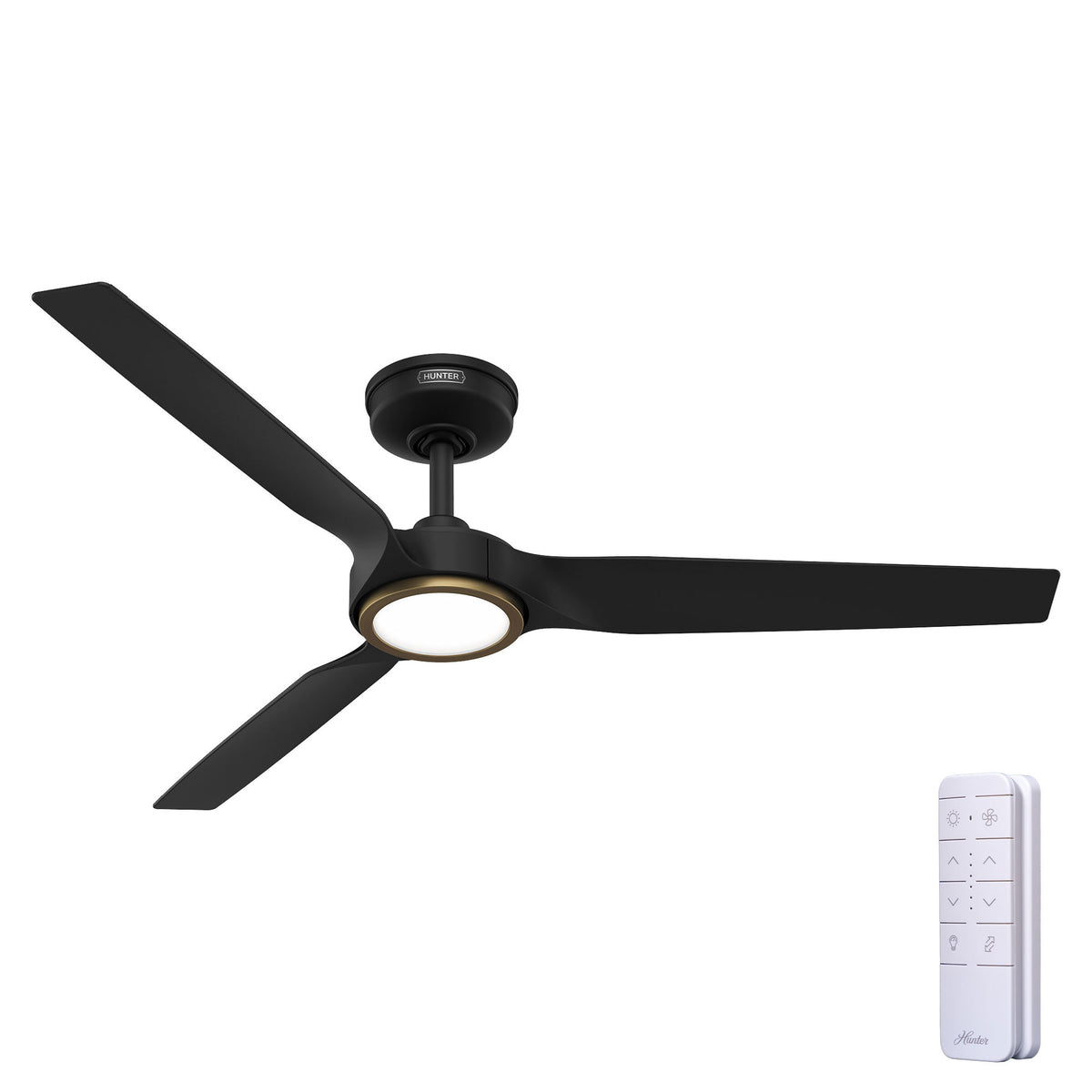 Ventilador de Techo ZenTech Exterior 3 Aspas con Luz 52 Pulgadas