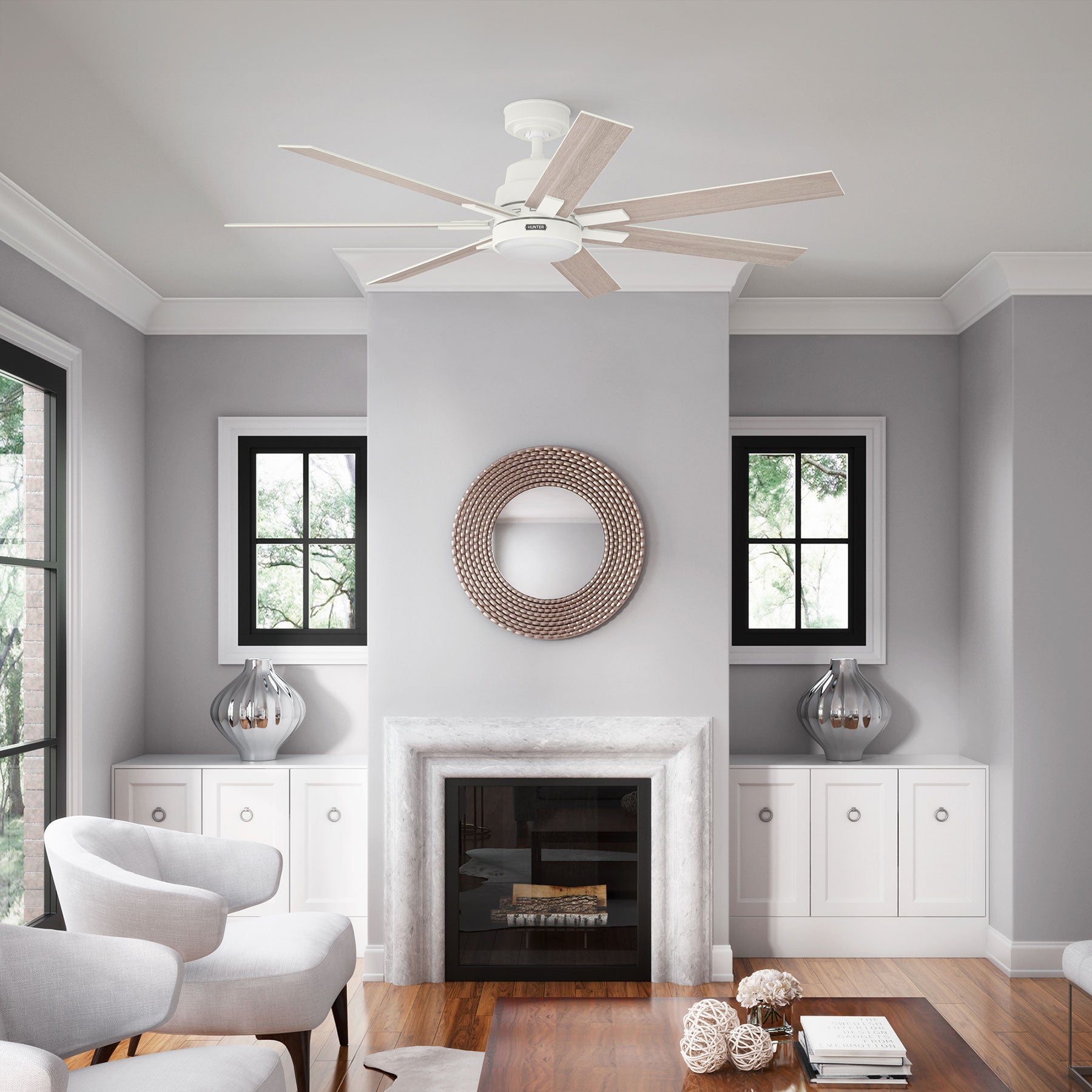 Ventilador de Techo Loflin con Luz LED 60 Pulgadas