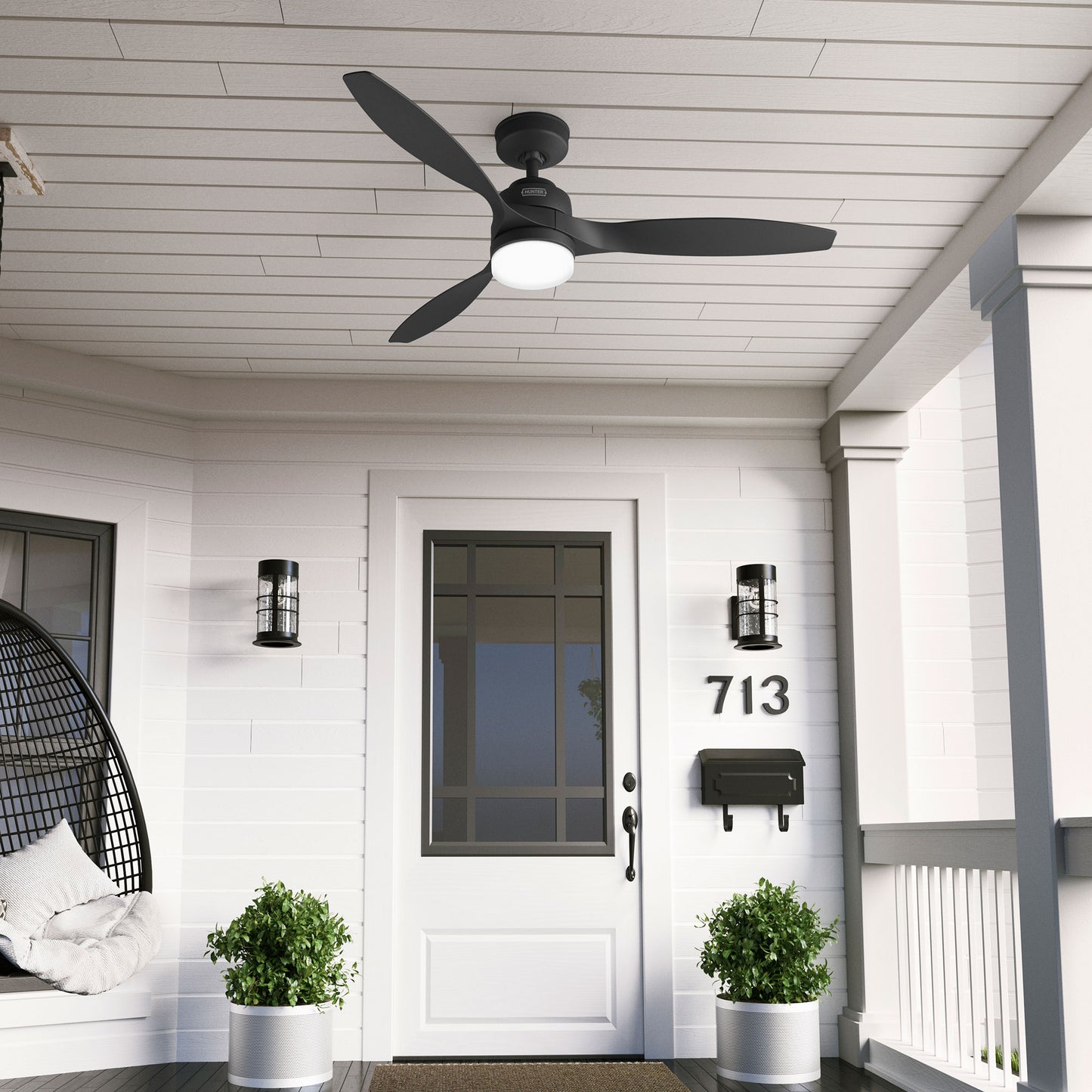 Ventilador de Techo Trielle Exterior con Luz LED 52 Pulgadas