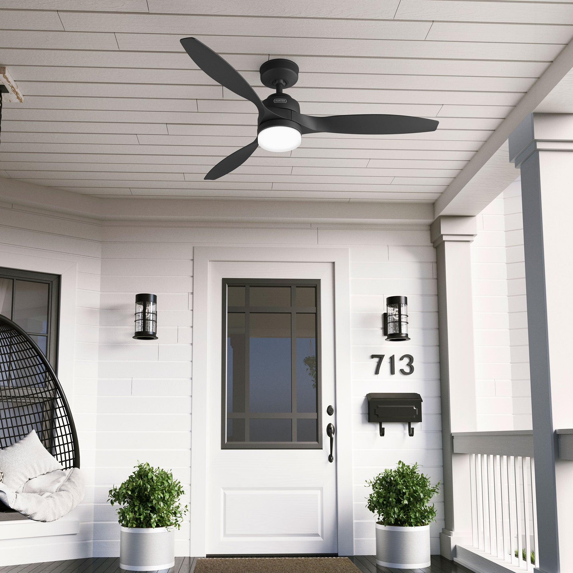 Ventilador de Techo Trielle Exterior con Luz LED 52 Pulgadas