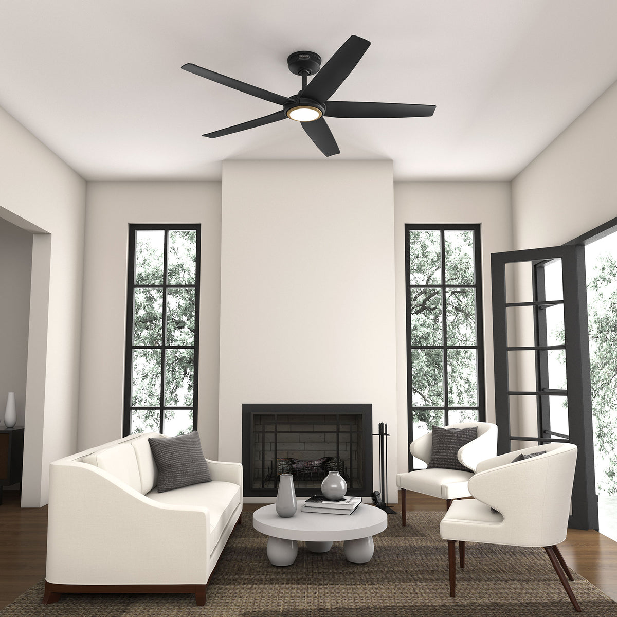 Ventilador de Techo ZenTech Exterior 5 Aspas con Luz 52 Pulgadas