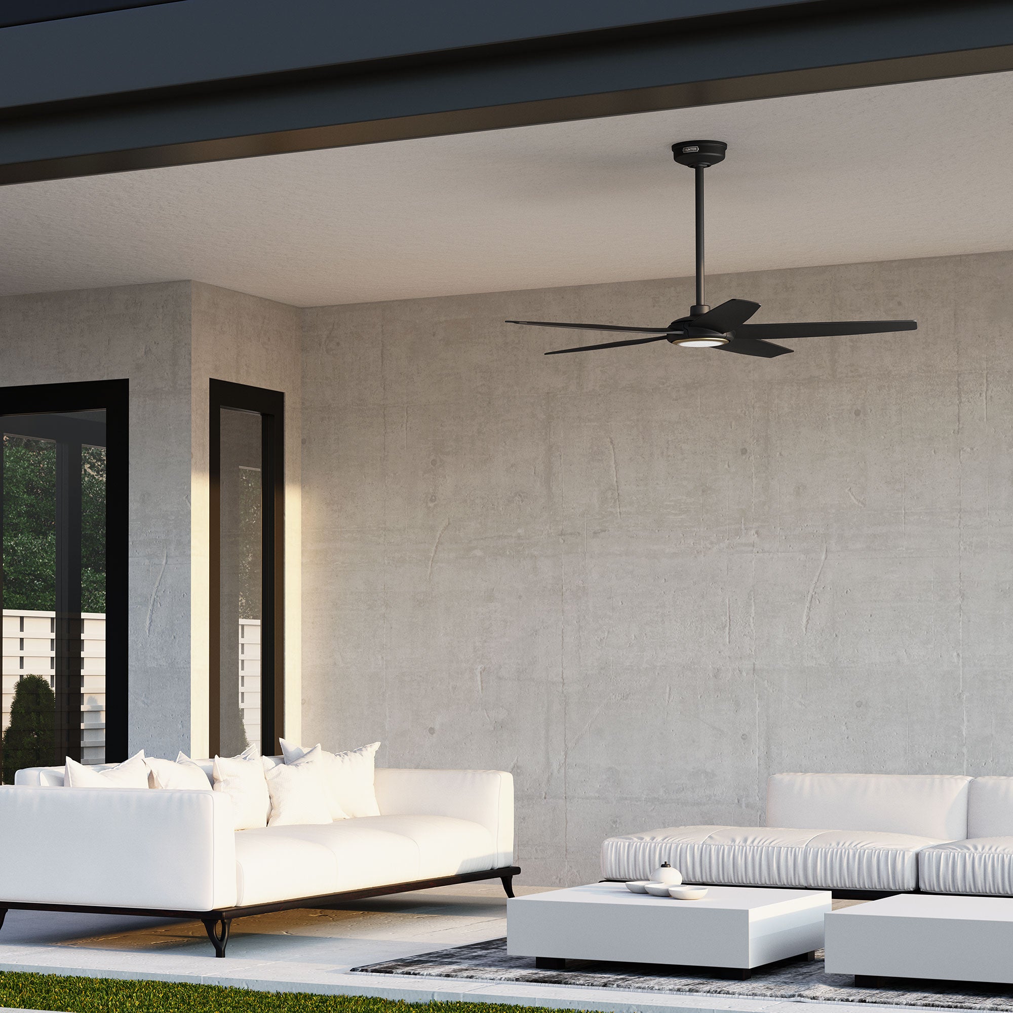 Ventilador de Techo ZenTech Exterior 5 Aspas con Luz 52 Pulgadas
