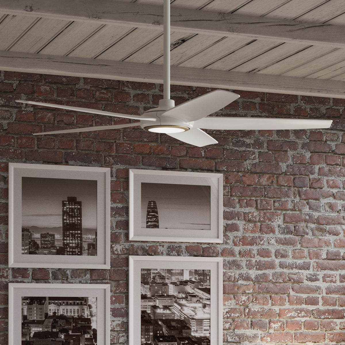 Ventilador de Techo ZenTech Exterior 5 Aspas con Luz 52 Pulgadas