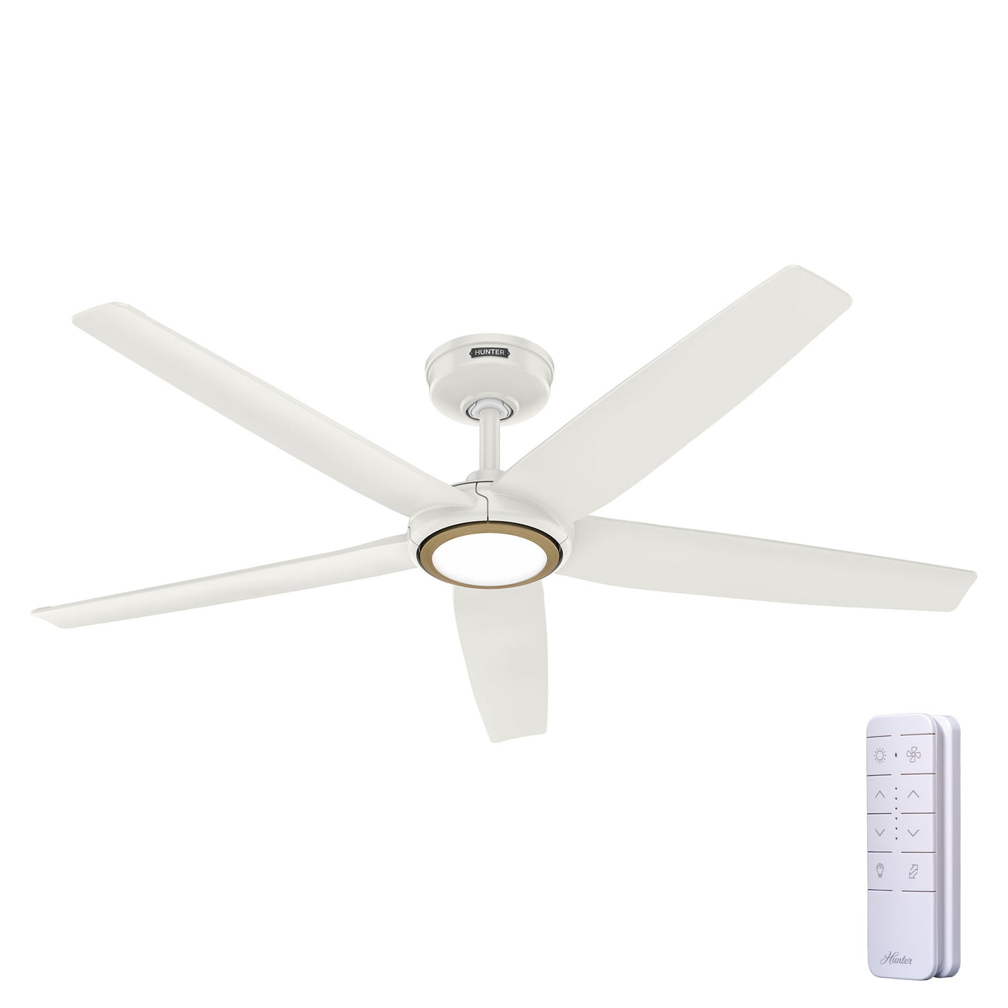 Ventilador de Techo ZenTech Exterior 5 Aspas con Luz 52 Pulgadas