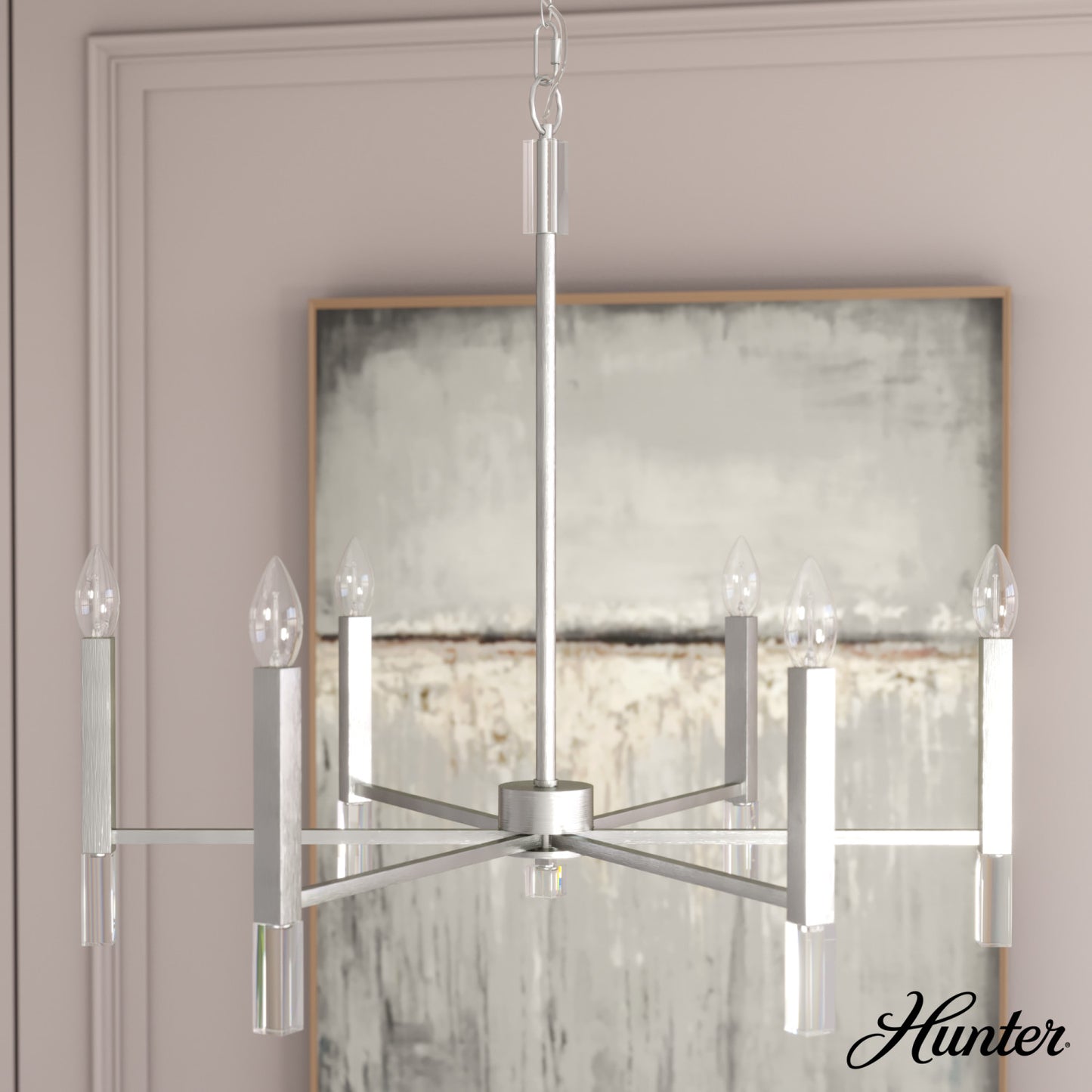 Candelabro Sunjai 6 luces 30 pulgadas