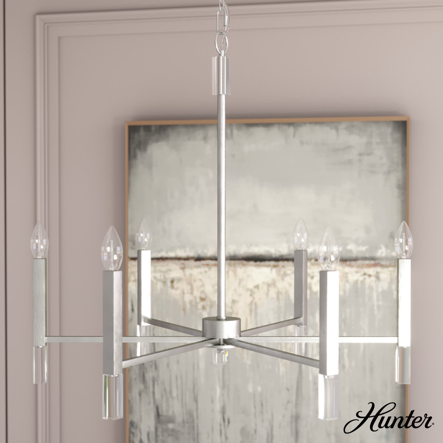 Candelabro Sunjai 6 luces 30 pulgadas