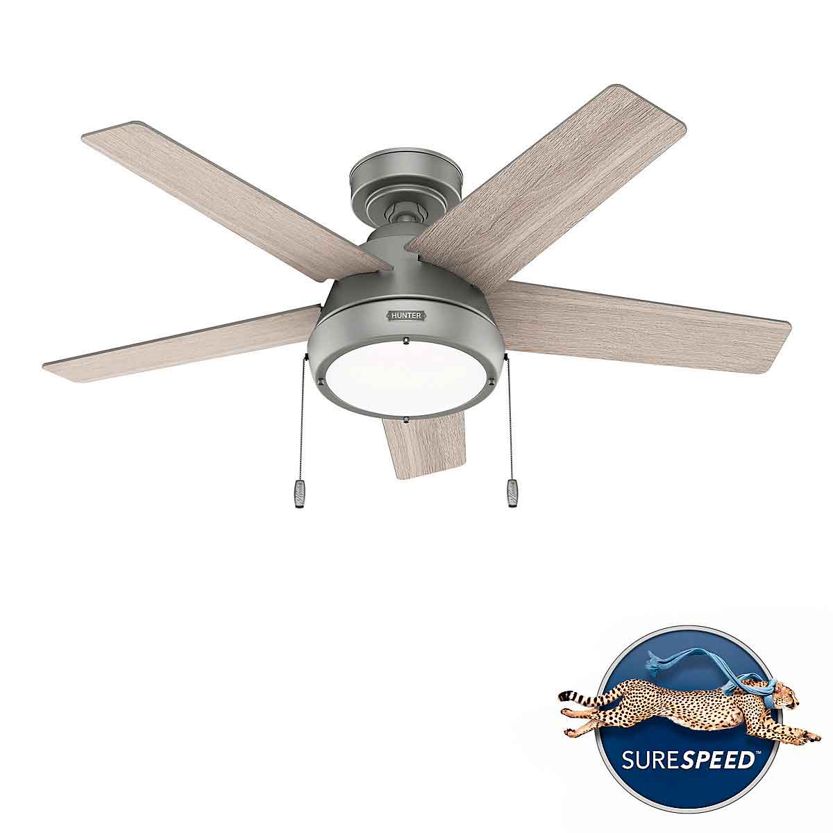 Ventilador de Techo Burroughs con Luz 44 pulgadas