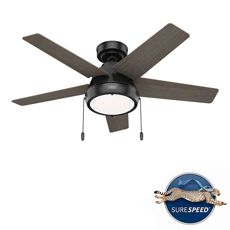Burroughs Ceiling Fan with Light 44 Inch