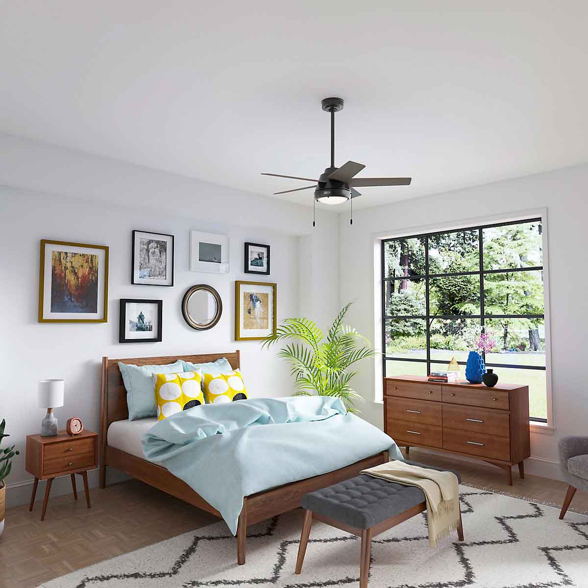 Ventilador de Techo Burroughs con Luz 44 pulgadas