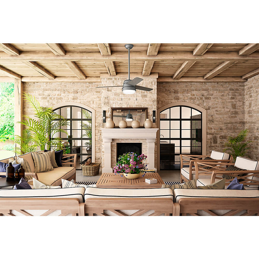 Aker Outdoor Ceiling Fan with light 52 inches