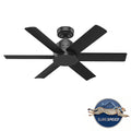 Ventilador de Techo Kennicott 44 Pulgadas Negro Mate